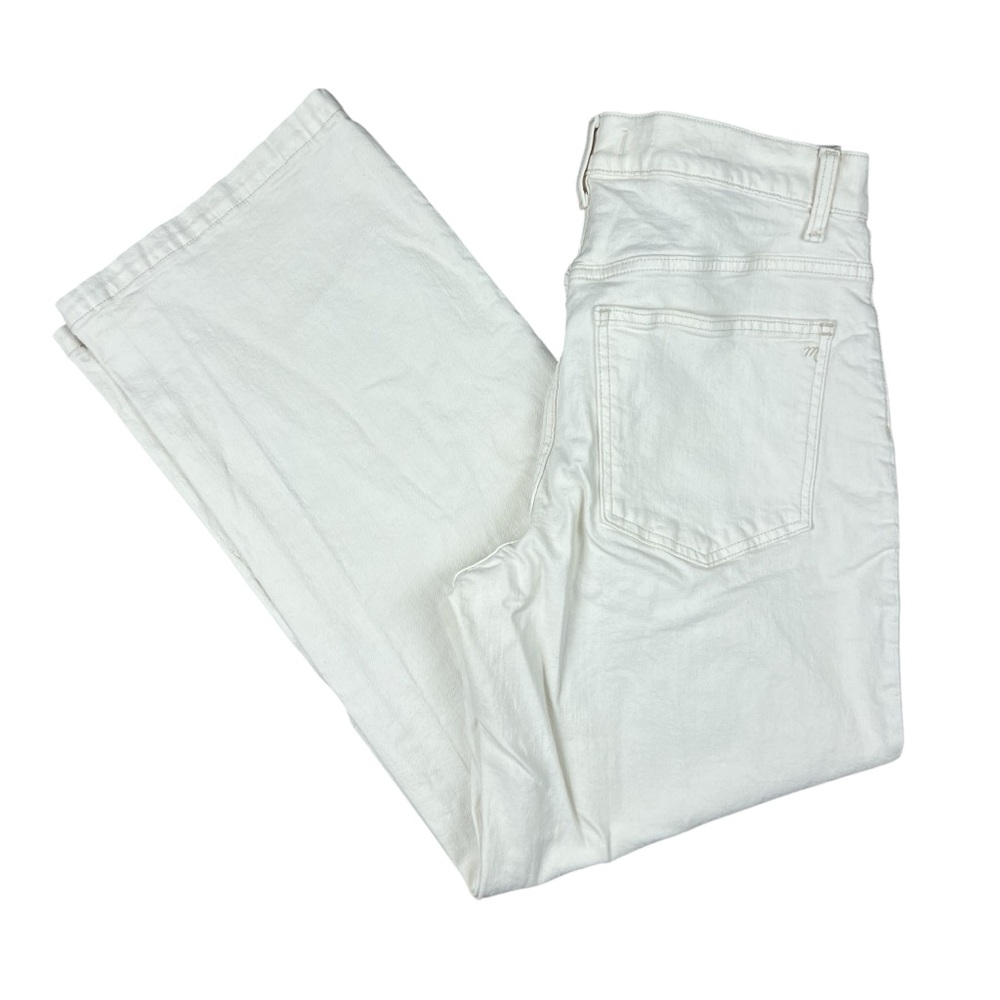 Madewell Jeans Womens 30 Perfect Vintage Wide Leg High Rise Stretch Cream White